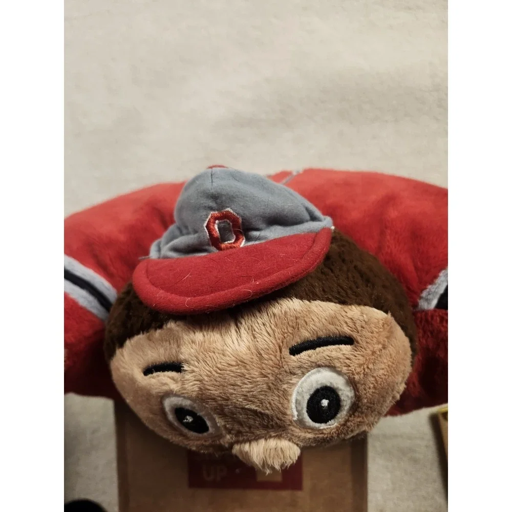 Ohio State Buckeyes OSU Brutus Mascot Pillow Pet Licensed
